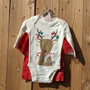 Baby girl Just One You Christmas Outfit